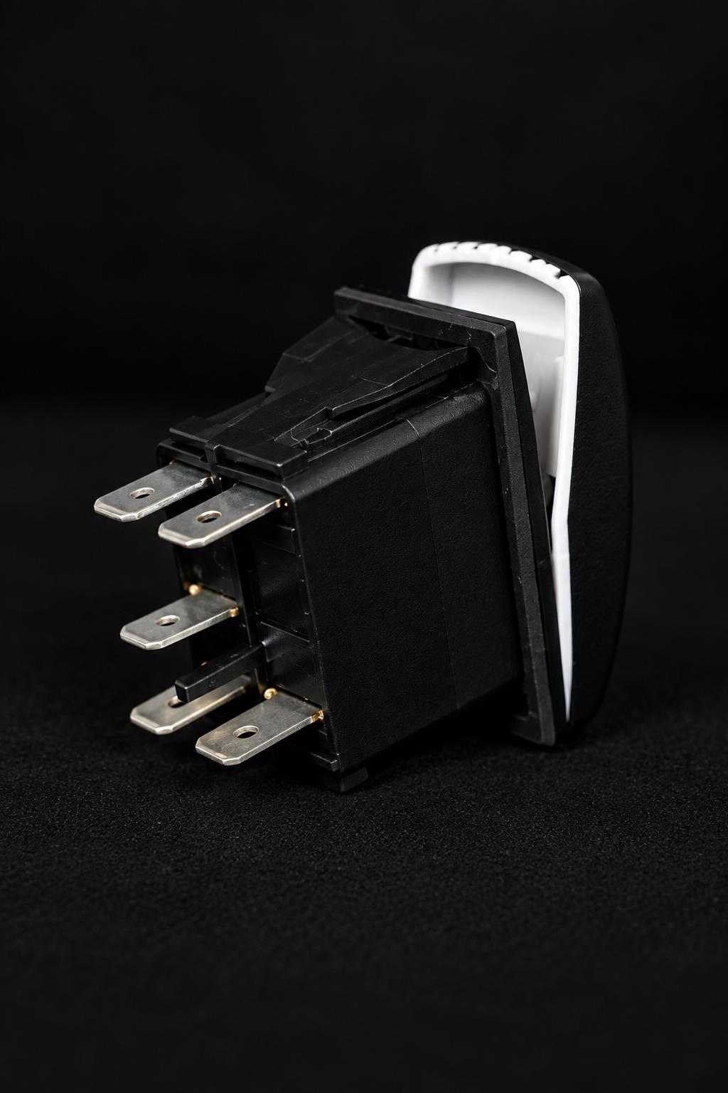 Marshin Whips Illuminated Rocker Switch | Universal LED Control | On/Off Laser-Etched-whip accessories-Marshin Whips-Black Market UTV