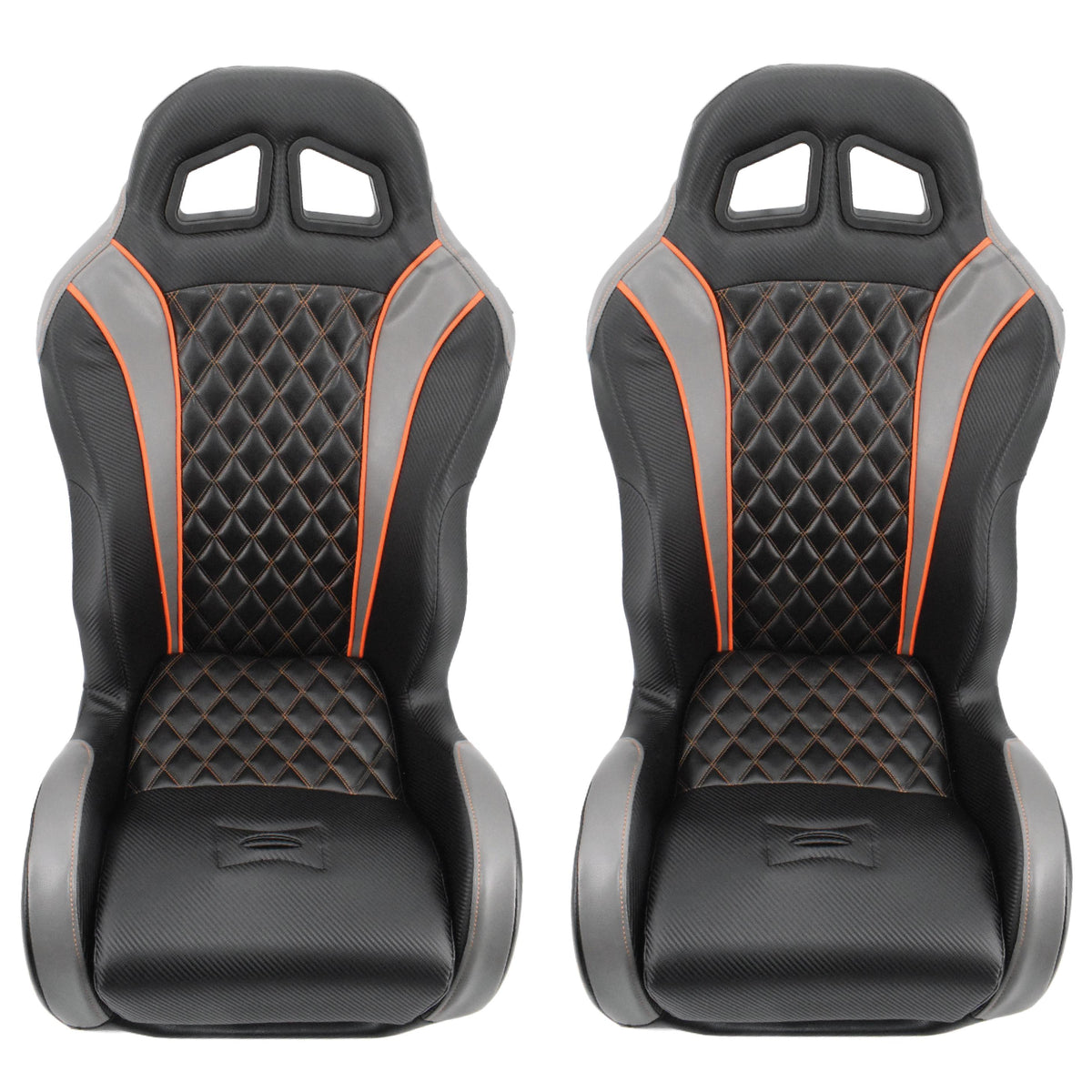 (Heated) Carbon Edition Daytona Seats (Multiple Colors)-Seats-Aces Racing-Black-Black Market UTV