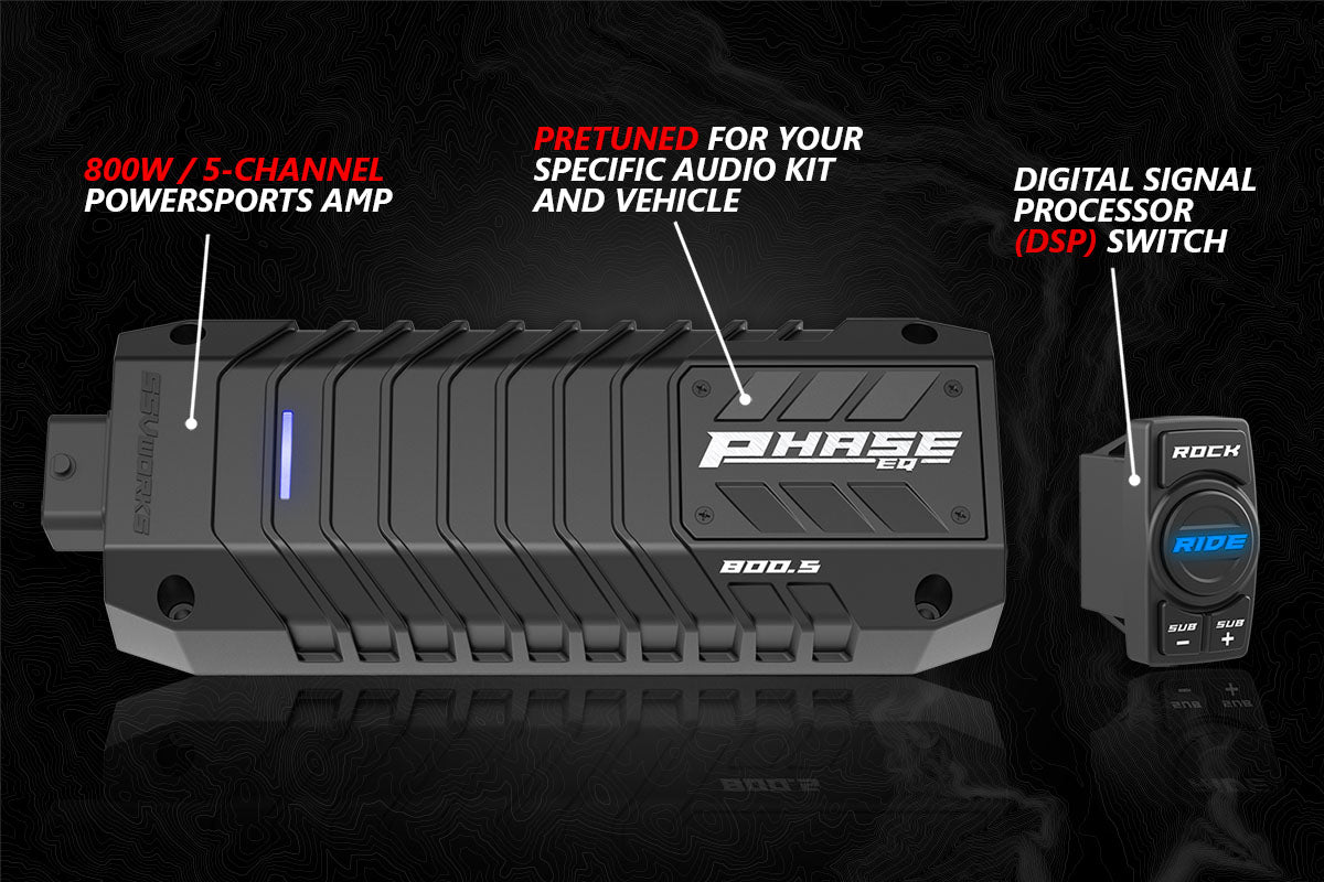 2020-2024 Polaris RZR Pro V-Spec 3-Speaker Plug-&amp;-Play System for Ride Command-Audio-SSV Works-Black Market UTV