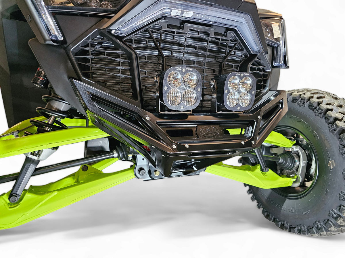 2022-2024 Polaris RZR Pro R/ Turbo R Machined Billet Front Winch Bumper (Black Hard Anodize)-WINCH BUMPER-Elektric Offroad Design-Black Market UTV