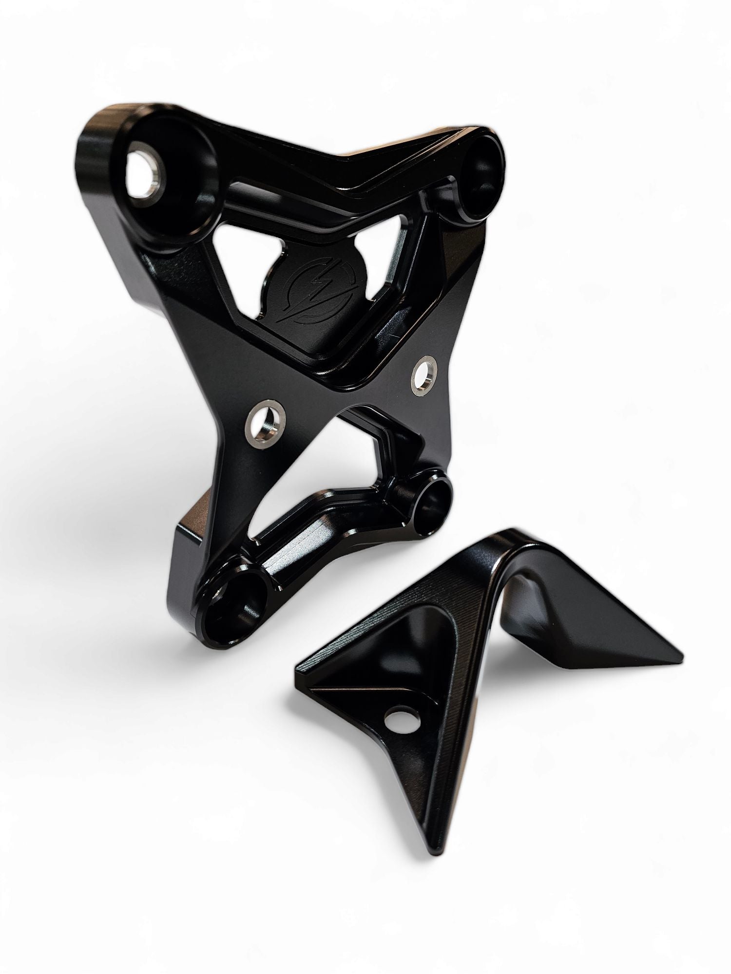 2017-2021 Can Am X3 Maverick EOD Radius Rod Plate with Tow Hook Black-Radius Rod Plate-Elektric Offroad Design-Black Market UTV