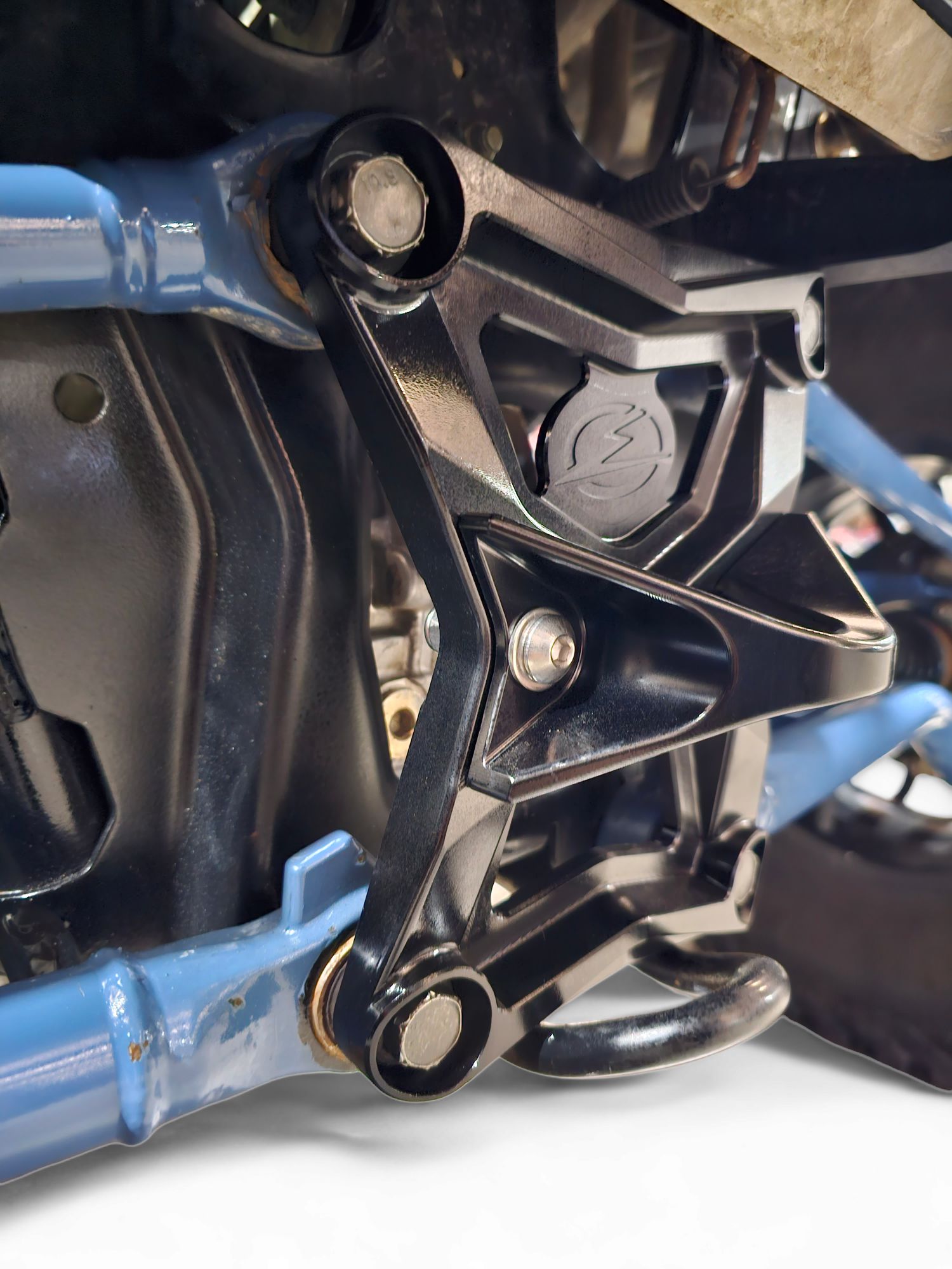 2020-2024 Polaris RZR Pro XP Radius Rod Plate with Tow Hook Black-Radius Rod Plate-Elektric Offroad Design-Black Market UTV