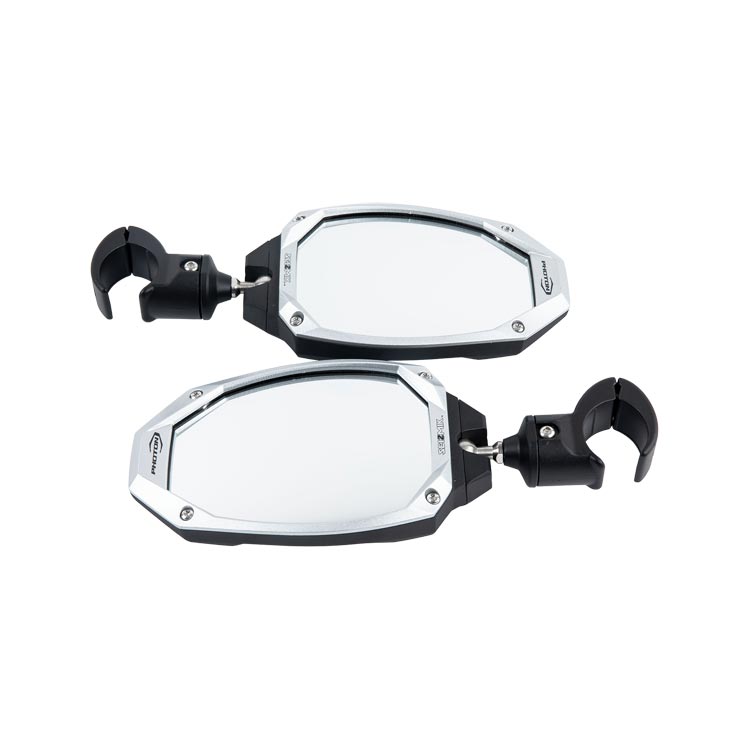 Photon Side View Mirror with Cast Aluminum Body &amp; Bezel ? Adjustable Clamp (Pair)-Rear View Mirror-Seizmik-Black Market UTV
