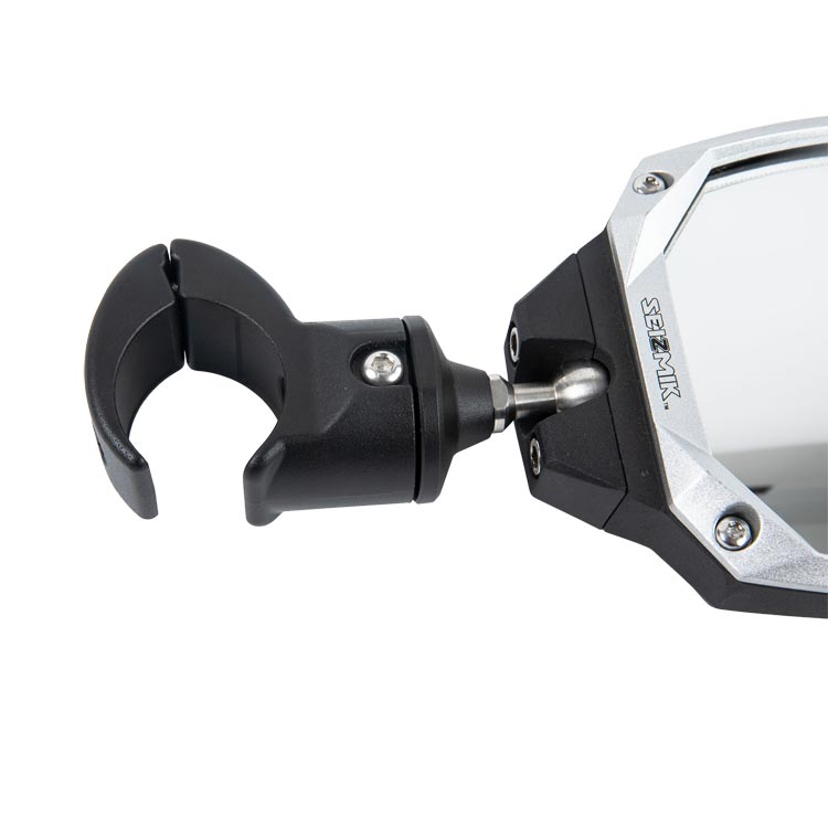 Photon Side View Mirror with Cast Aluminum Body &amp; Bezel ? Adjustable Clamp (Pair)-Rear View Mirror-Seizmik-Black Market UTV
