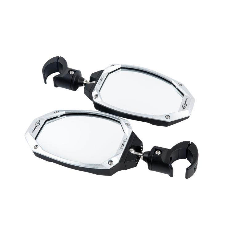 Photon Side View Mirror with Cast Aluminum Body &amp; Bezel ? Adjustable Clamp (Pair)-Rear View Mirror-Seizmik-Black Market UTV