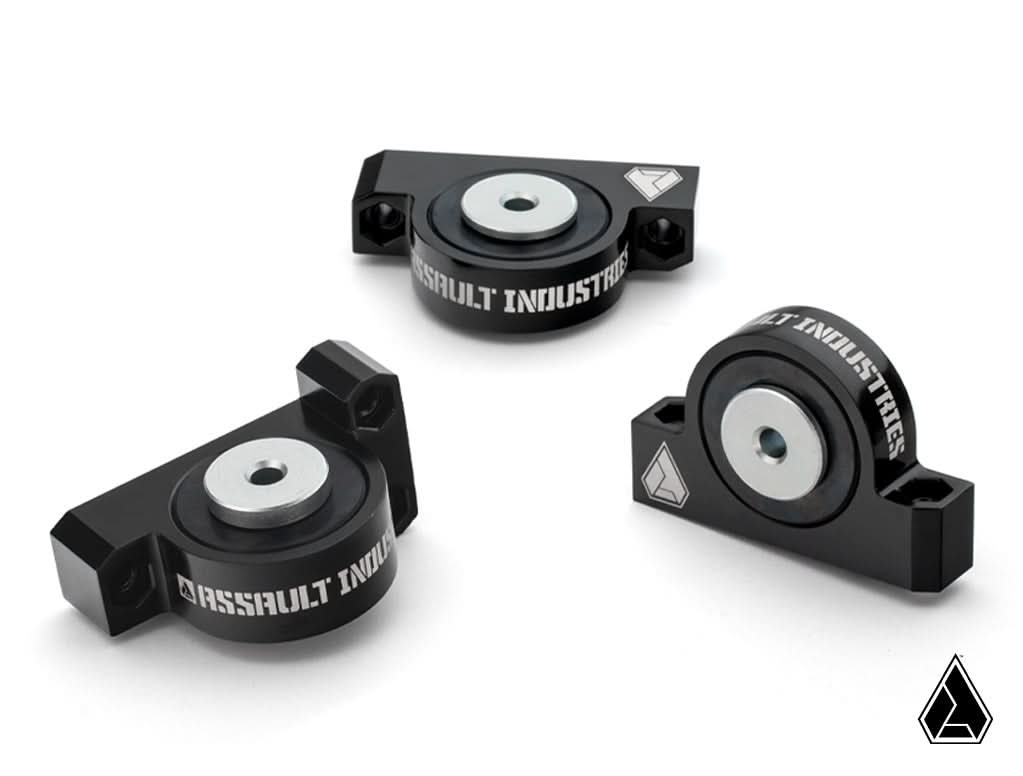 Billet Motor Mount Kit (Fits: Polaris RZR XP Turbo; Turbo S; RS1; Pro XP; Turbo R)-Motor Mount-Assault Industries-Black Market UTV