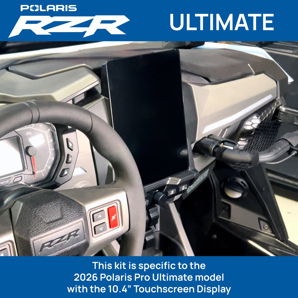 2026 Polaris RZR Pro R Ultimate – Complete Communication Kit with Bluetooth Intercom and 2-Way Radio (10.4" Touchscreen Models Only)
