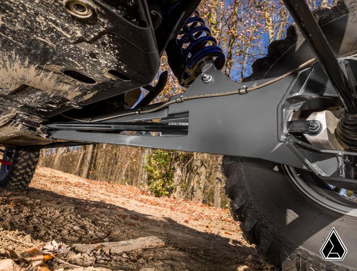 Assault Industries High-Clearance Billet Radius Arms (fits: Can-Am Maverick R)-Radius Rod Plate-Assault Industries-Radius Arms Only-Black Market UTV