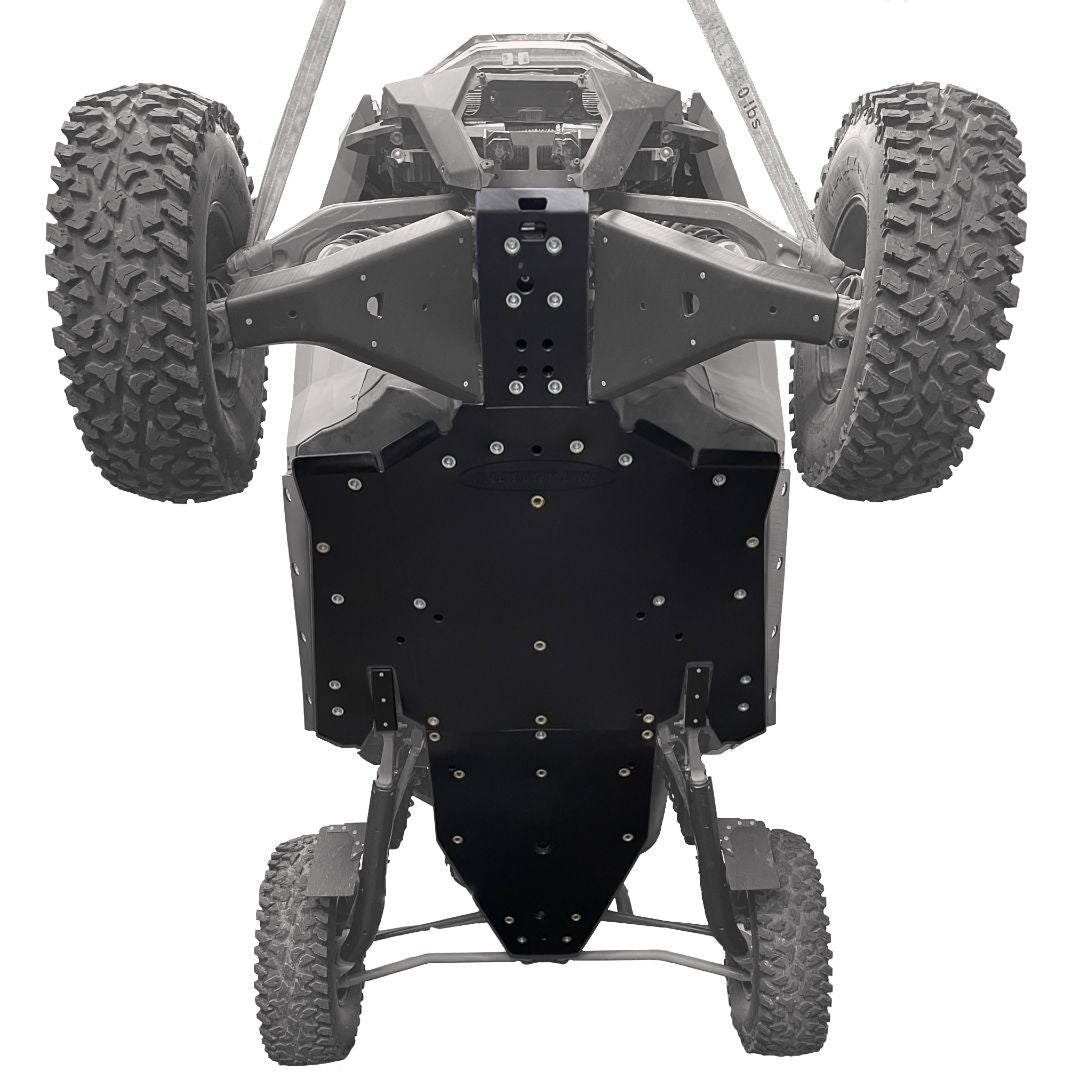 Polaris RZR Turbo R UHMW Skid Plate-Skid Plate-Factory UTV-3/8&quot;-No X-Brace-Black Market UTV