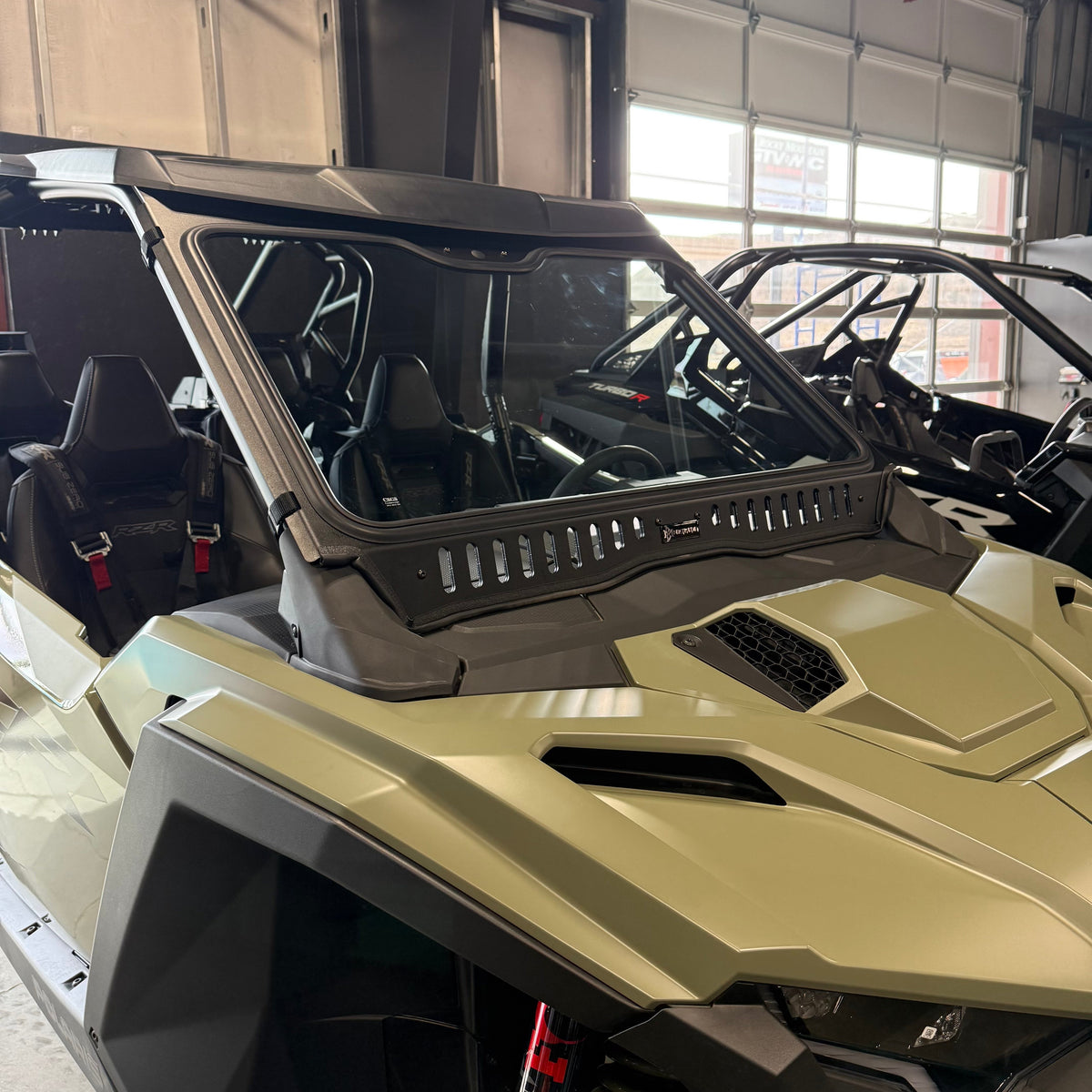 Polaris RZR Pro XP/Pro S (2025+) Vented Glass Windshield-Bent Metal Off-Road-Black-Black-Black Market UTV