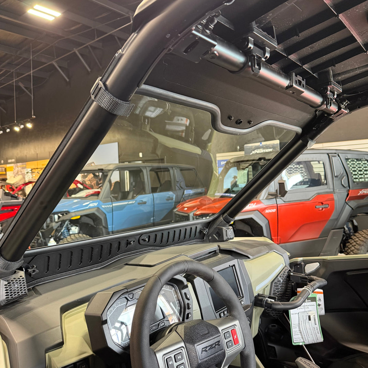 Polaris RZR Pro XP/Pro S (2025+) Vented Glass Windshield-Bent Metal Off-Road-Black-Black-Black Market UTV