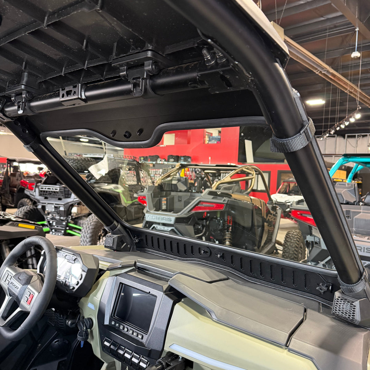 Polaris RZR Pro XP/Pro S (2025+) Vented Glass Windshield-Bent Metal Off-Road-Black-Black-Black Market UTV