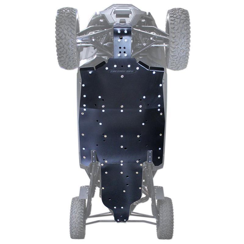 Polaris RZR Pro R 4 UHMW Skid Plate-Skid Plates-Factory UTV-3/8"-No X-Brace-Black Market UTV