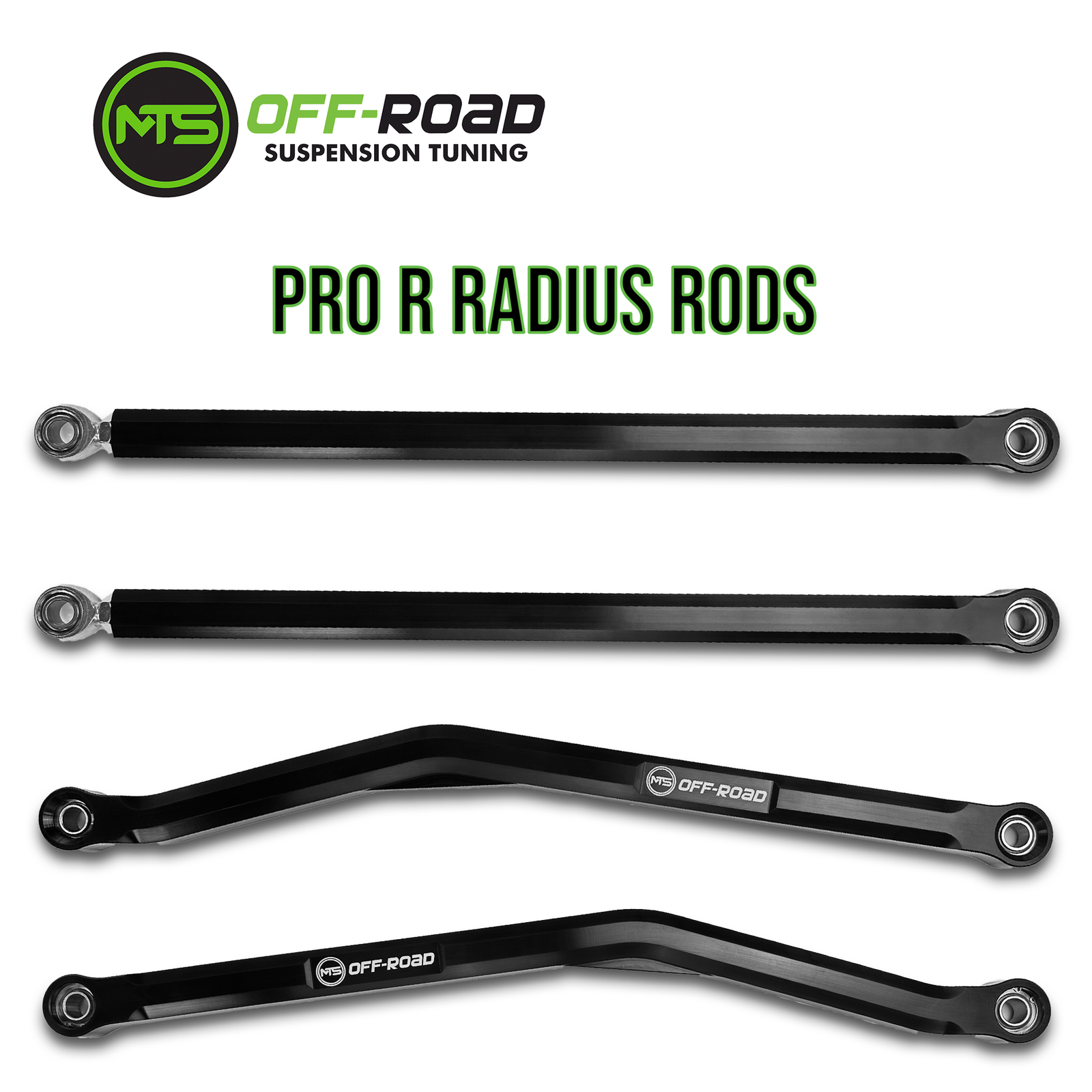 MTS Off-Road Polaris RZR Pro R/Turbo R/Pro S Radius Rods-Radius Rods-MTS Off-Road-Black Market UTV