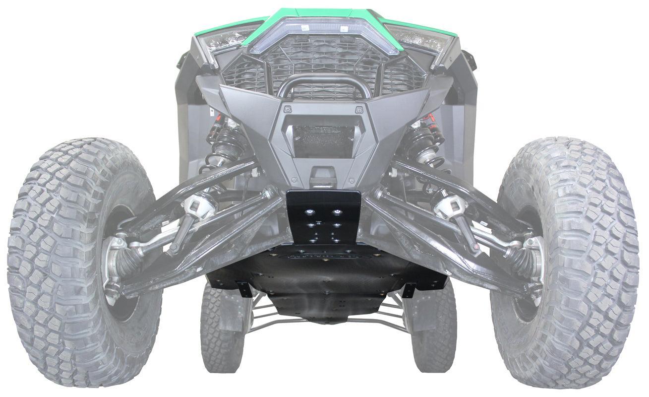 Polaris RZR Pro R UHMW Skid Plate-Skid Plates-Factory UTV-1/2"-No X-Brace-Black Market UTV