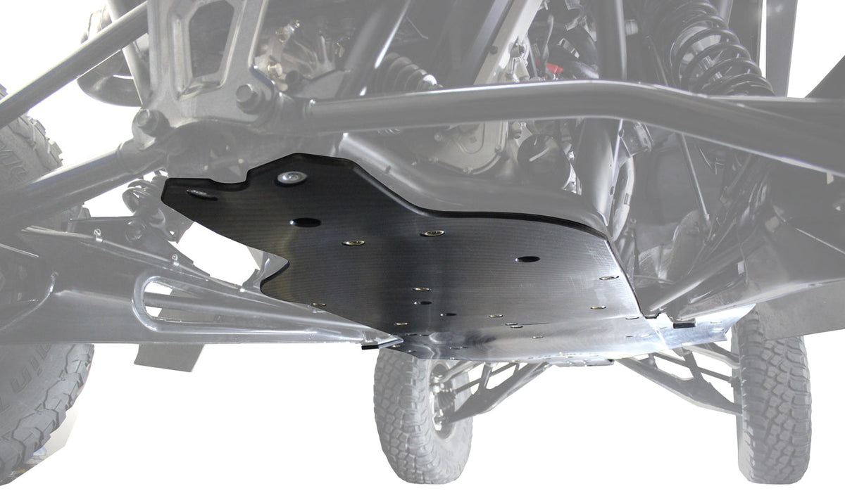 Polaris RZR Pro R UHMW Skid Plate-Skid Plates-Factory UTV-3/8&quot;-No X-Brace-Black Market UTV