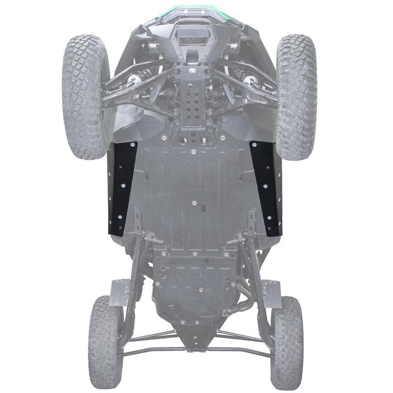 Polaris RZR PRO R UHMW Rock Sliders-Rock Sliders-Factory UTV-3/8"-Install with Factory UTV Skid Plate-Full coverage-Black Market UTV