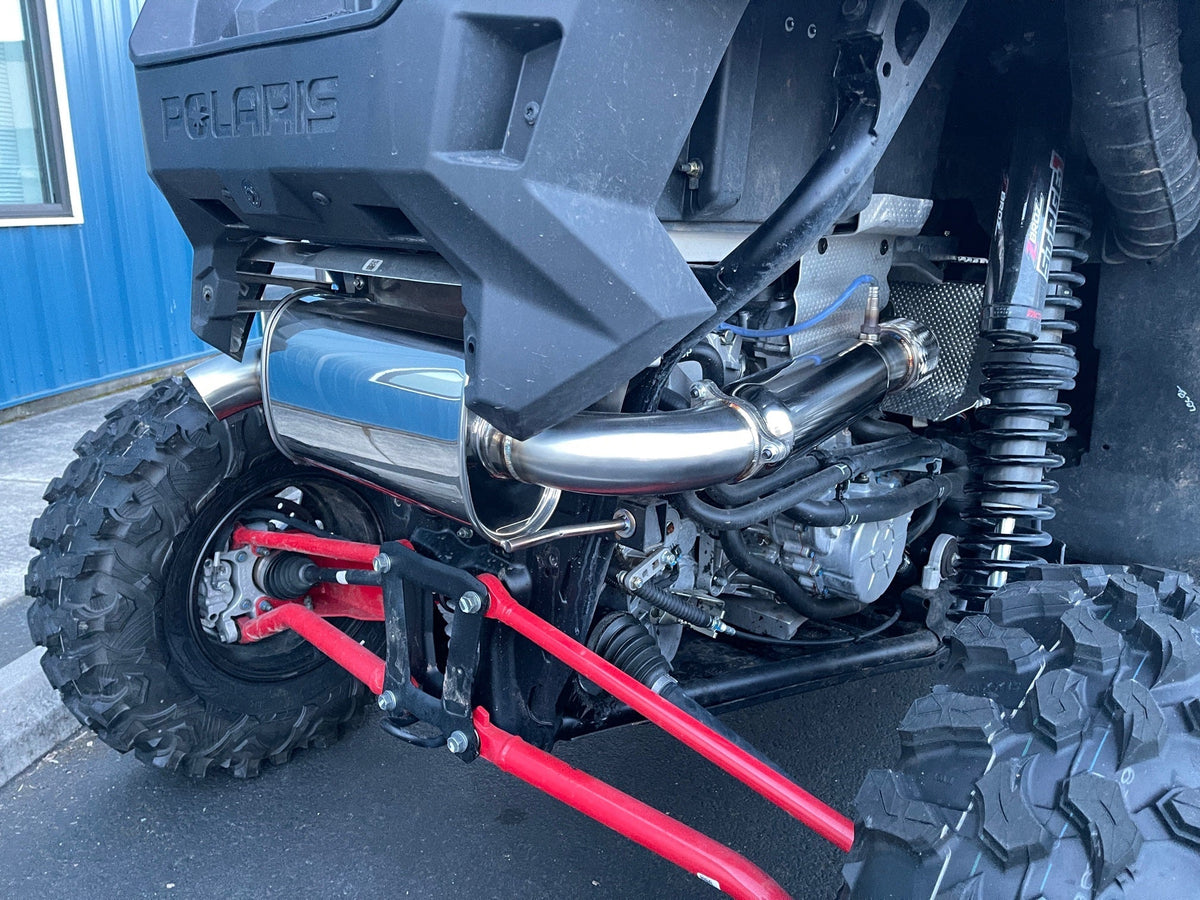 Treal Performance | 2020-2025 Polaris RZR ProXP &quot;Slip On&quot; Exhaust System-Exhaust-Treal Performance B2B-Single Tip-Black Market UTV