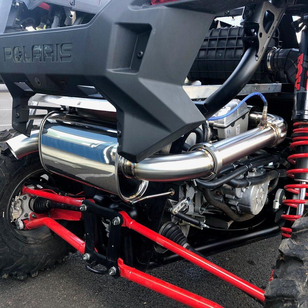 Treal Performance | 2020-2025 Polaris RZR ProXP Turbo Back Exhaust System-Exhaust-Treal Performance B2B-Non-Resonated Front Section-Single Tip-Black Market UTV