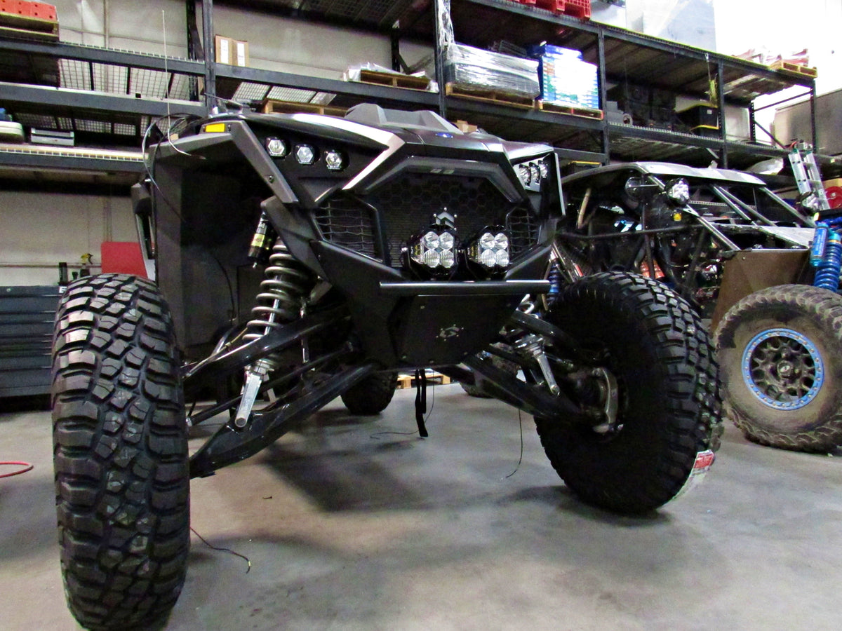 POLARIS RZR TURBO R & PRO R SINGLE ROW BUMPER-Geiser Performance-Black-Black Market UTV