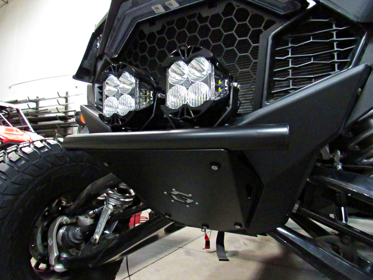 POLARIS RZR TURBO R & PRO R SINGLE ROW BUMPER-Geiser Performance-Black-Black Market UTV