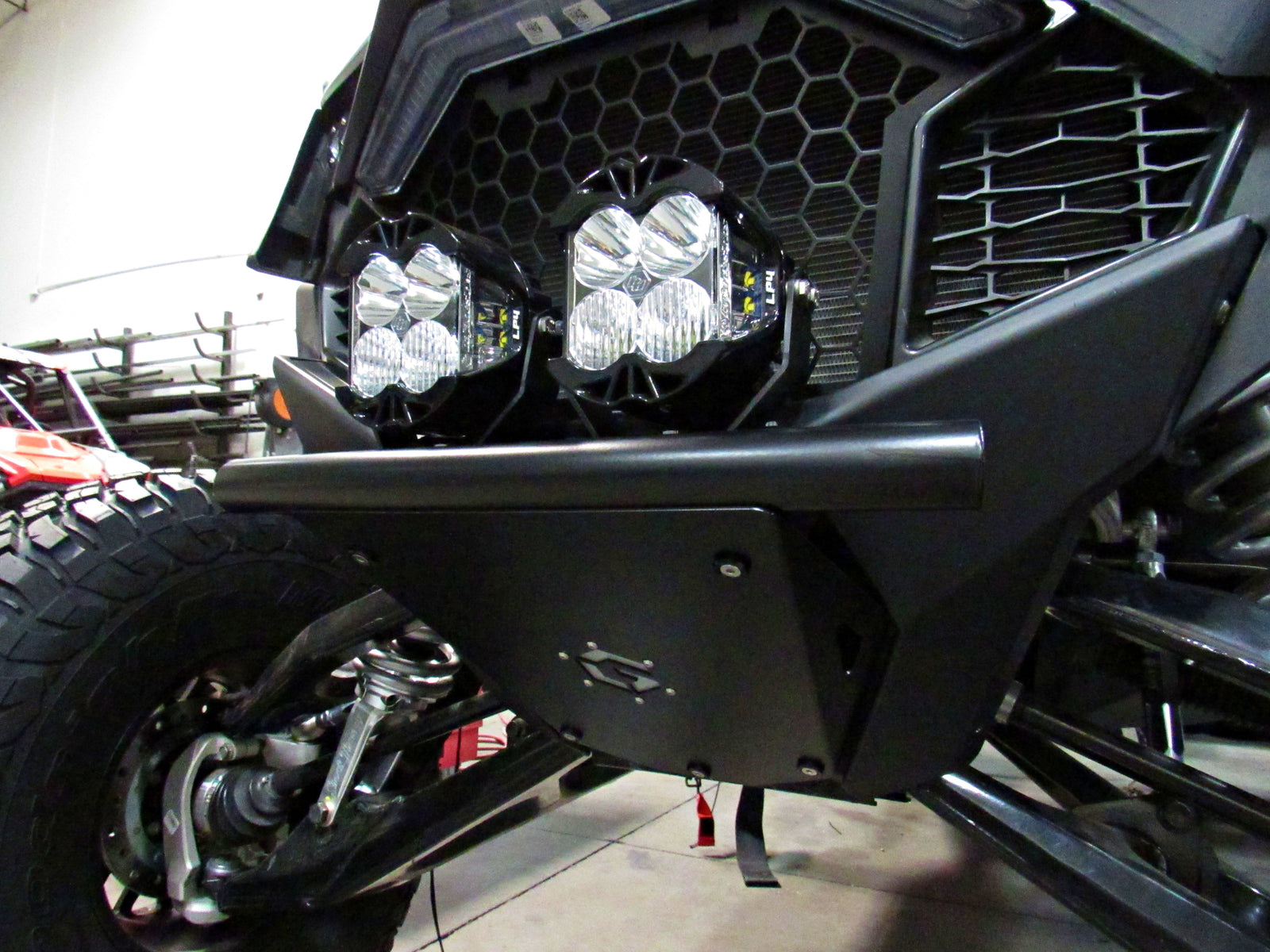 POLARIS RZR TURBO R & PRO R SINGLE ROW BUMPER-Geiser Performance-Black-Black Market UTV