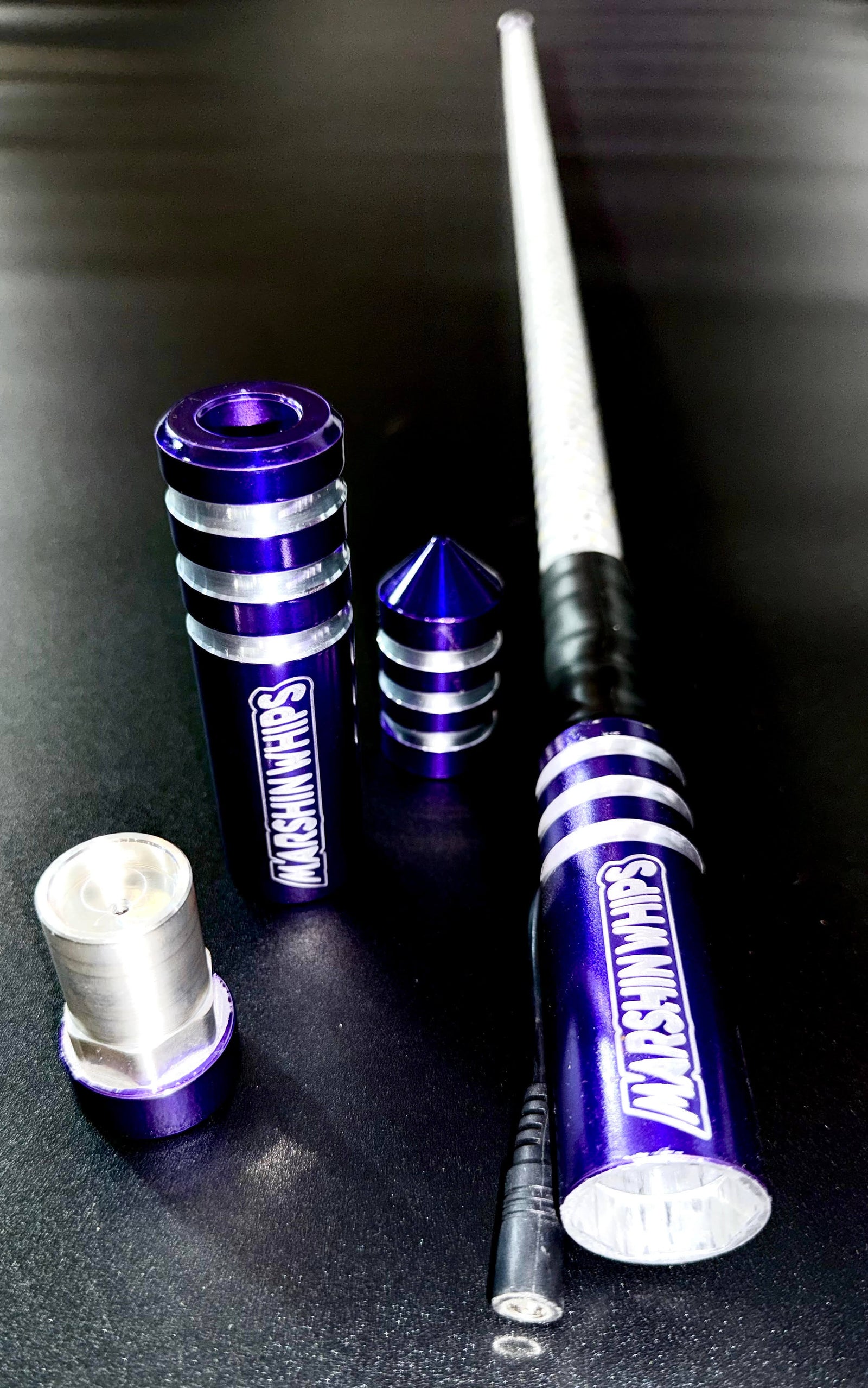 GAME CHANGER - PURPLE (SINGLE)-Marshin Whips-2 FT-RED-Black Market UTV