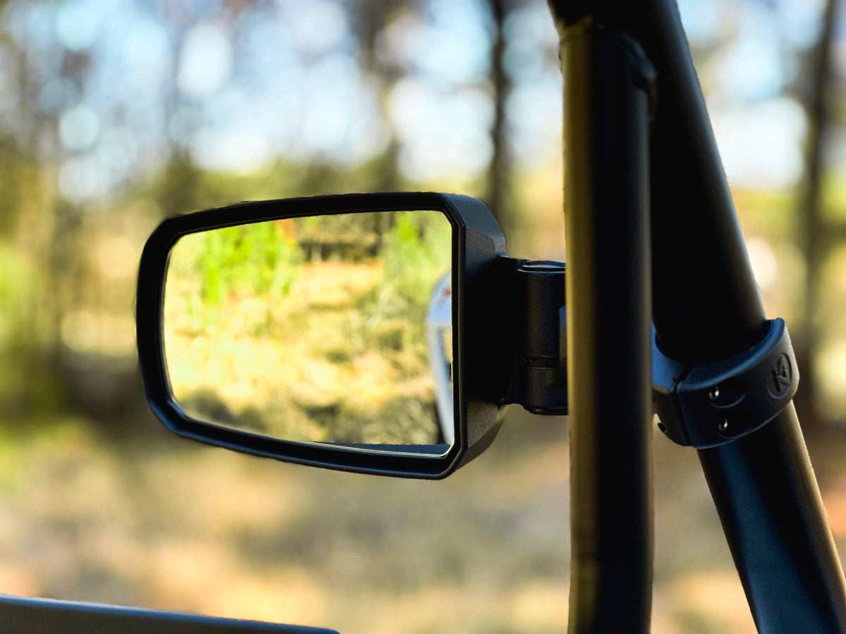 Pursuit Side View Mirror (Pair ? Cast Aluminum) ? Adjustable Clamp-Side Mirrors-Seizmik-Black Market UTV