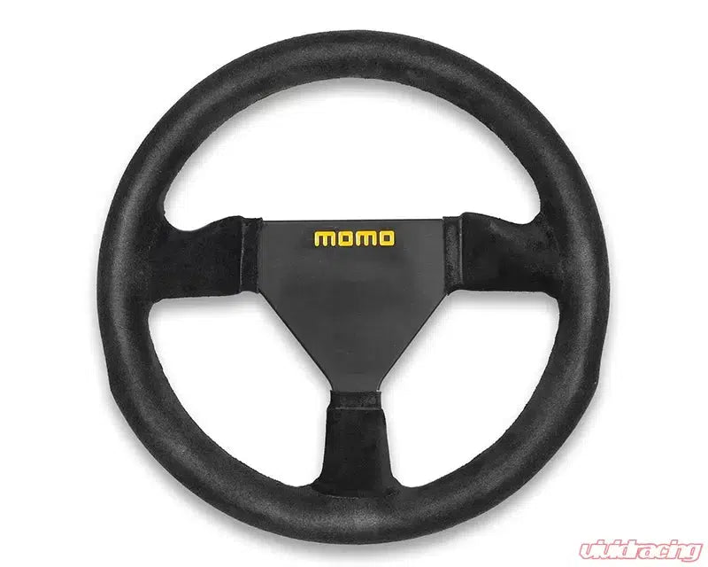 MOMO MOD.11 260mm Black Suede Steering Wheel-Steering Wheel-MOMO-Black Market UTV