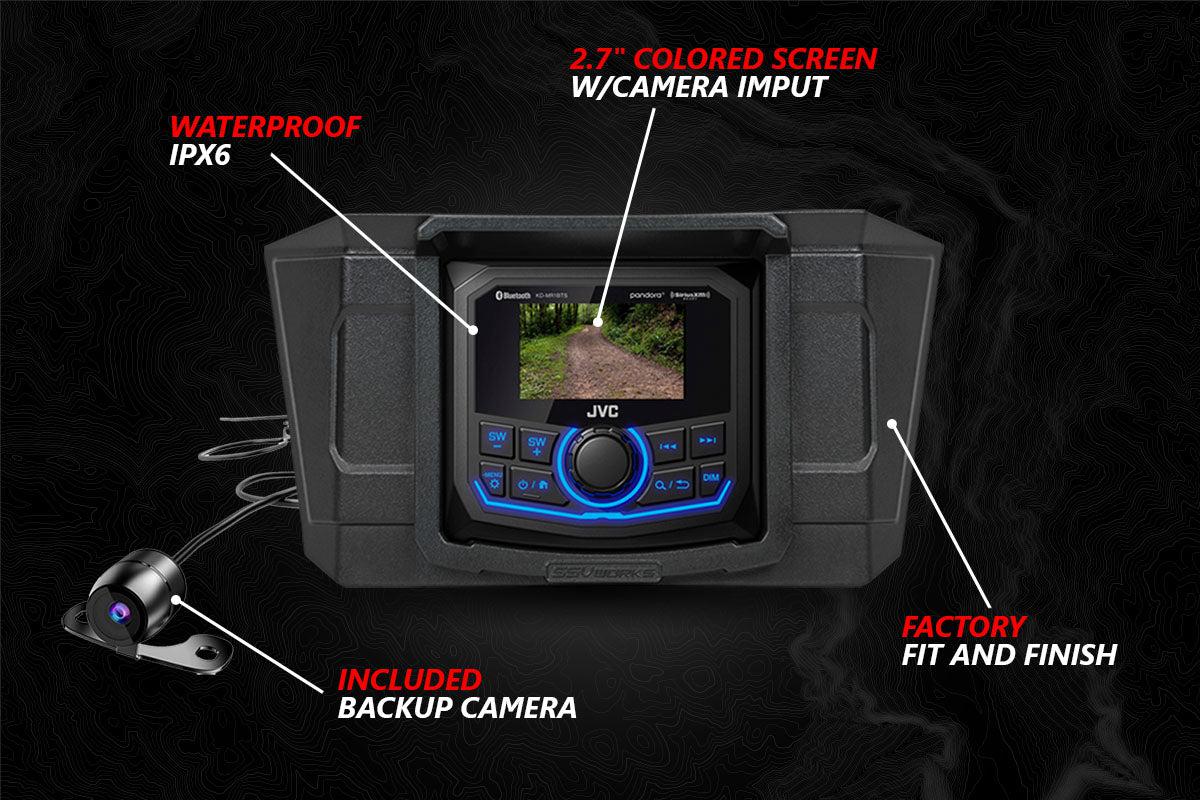 2020-2024 Polaris RZR Pro V-Spec 5-Speaker Plug-&-Play System w/JVC-Audio-SSV Works-Black Market UTV