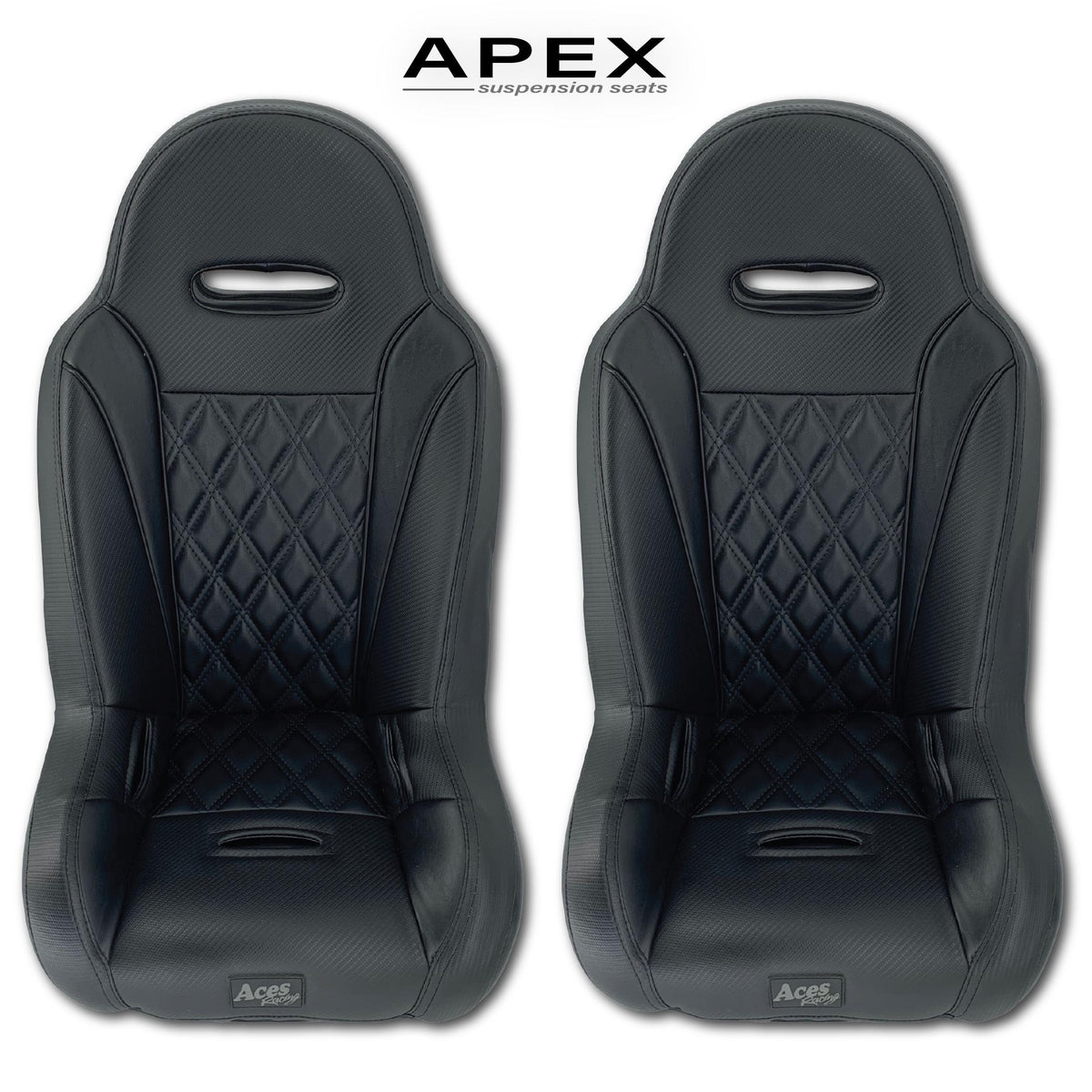 (Apex) Polaris RZR 170 and 200 Seats-Seats-Aces Racing-Black-No Harnesses-RZR 170-Black Market UTV