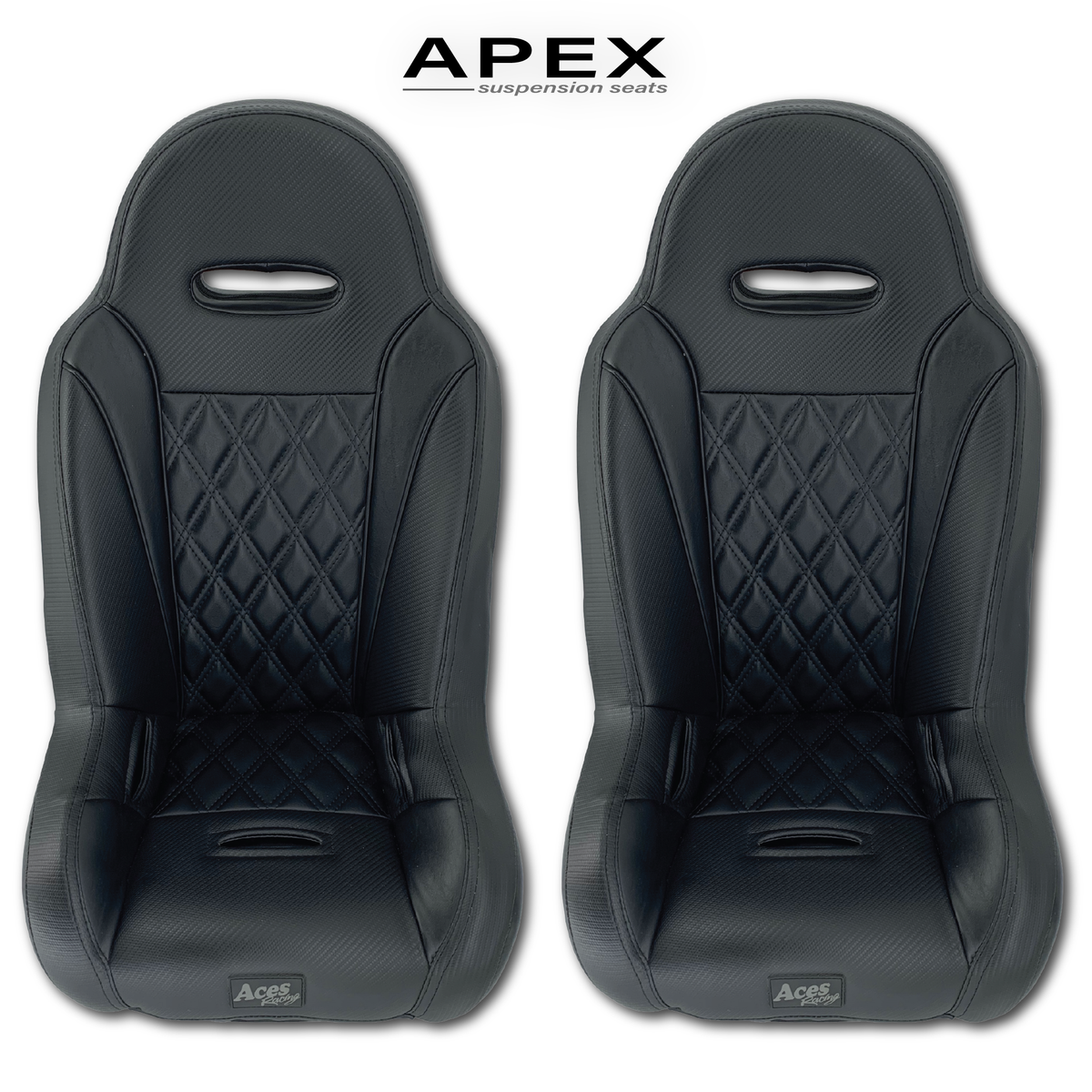 (Apex) Polaris RZR 170 and 200 Seats-Seats-Aces Racing-Black-No Harnesses-RZR 170-Black Market UTV