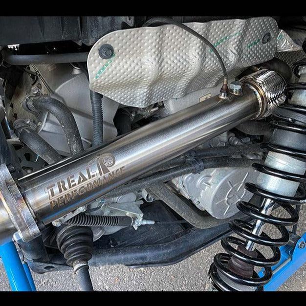Treal Performance | 2016-2021 Polaris RZR XP Turbo / S Front Section-Exhaust-Treal Performance B2B-Non-Resonated Front Section-Black Market UTV