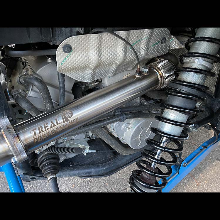 Treal Performance | 2020-2025 Polaris RZR ProXP Turbo Back Exhaust System-Exhaust-Treal Performance B2B-Non-Resonated Front Section-Single Tip-Black Market UTV