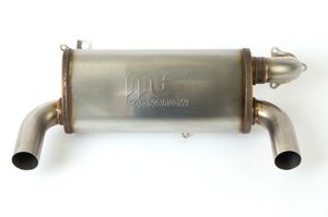 REPLACEMENT DOUBLE DOWN MUFFLER FOR RZR PRO XP-Muffler-Boondocker-No Spark Arrestor-Black Market UTV