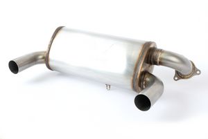 REPLACEMENT DOUBLE DOWN MUFFLER FOR RZR PRO XP-Muffler-Boondocker-No Spark Arrestor-Black Market UTV