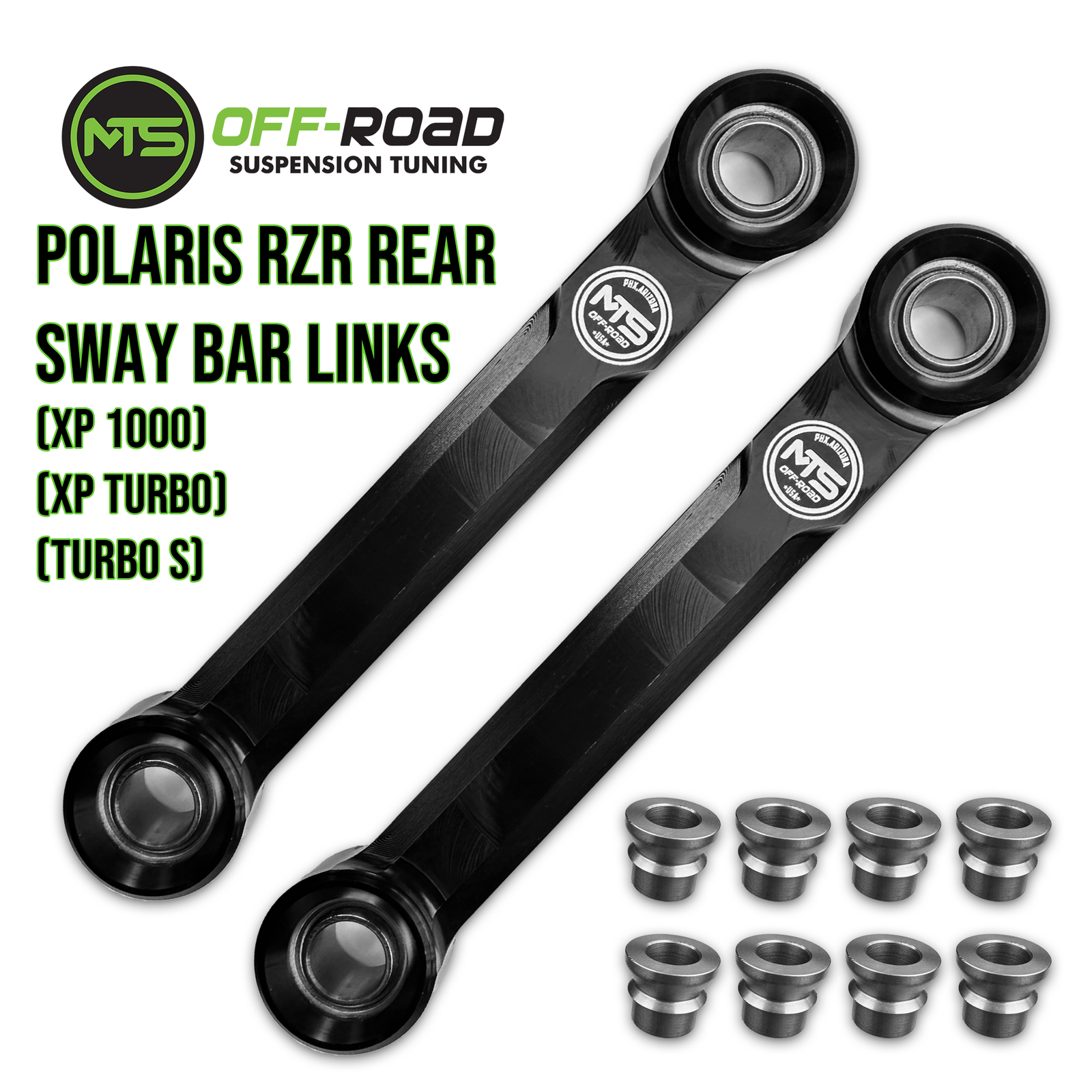 MTS Off-Road RZR XP 1000/Turbo S Sway Bar End Links (Rear)-Sway Bar Links-MTS Off-Road-XP1000-Black Market UTV