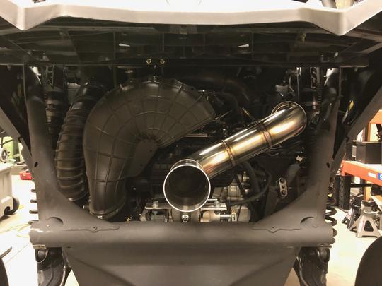 Treal Performance | 2017-2025 Can-Am X3 Race Rear Exhaust Sections-Exhaust-Treal Performance B2B-Ultra Race Rear Section-Black Market UTV