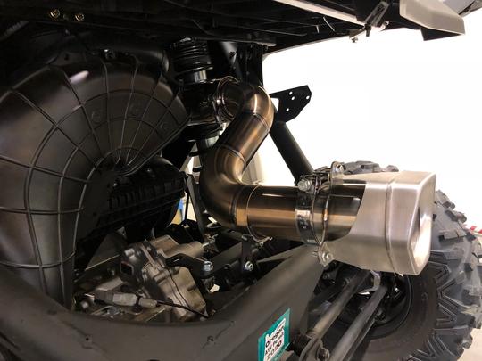 Treal Performance | 2017-2025 Can-Am X3 Race Rear Exhaust Sections-Exhaust-Treal Performance B2B-Ultra Race Rear Section-Black Market UTV