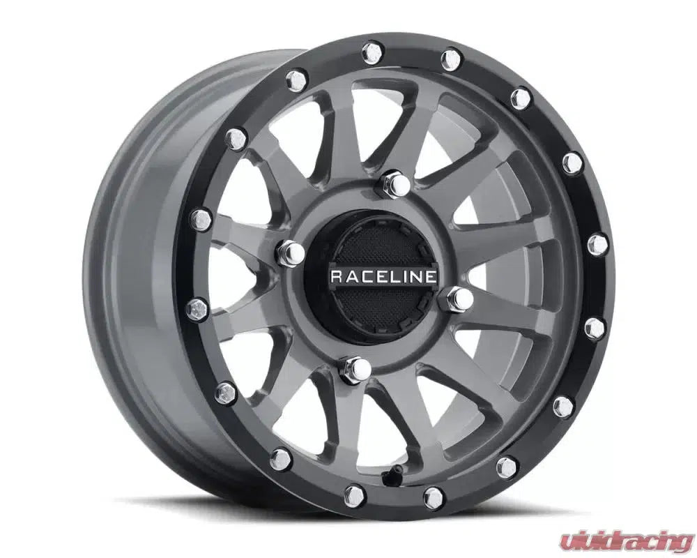 Raceline A95SG Trophy Stealth Grey Wheel-Wheels-Raceline-15x6 4x137 40mm 5+1-Black Market UTV