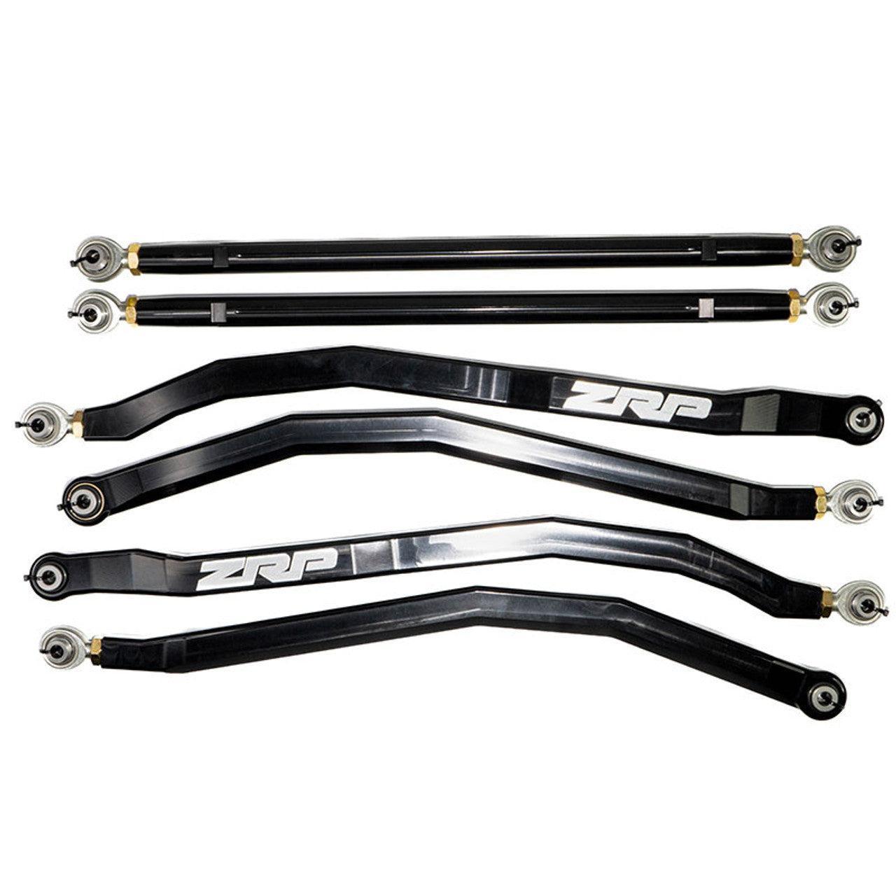 7075 Maverick R High Clearance Complete Radius Rod Kit (6)-Radius Rods-ZRP-Raw Aluminum-Black Market UTV
