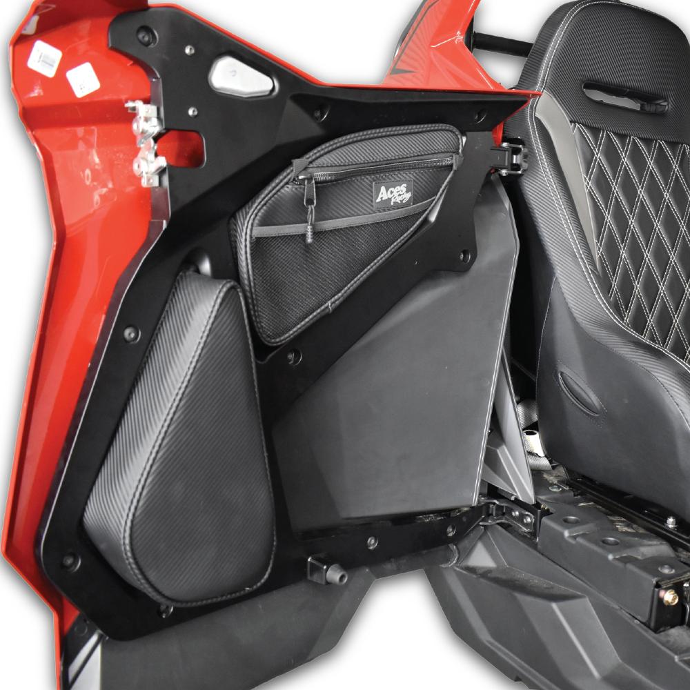 XP Pro Door Bags-Storage-Aces Racing-Front or 2 Seater-Black Market UTV
