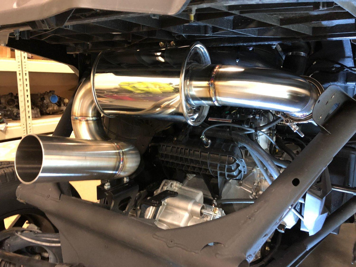 Treal Performance | 2017-2025 Can-Am X3 Rear Muffler Section-Exhaust-Treal Performance B2B-Sport Muffler-No Tip Attachment-Black Market UTV