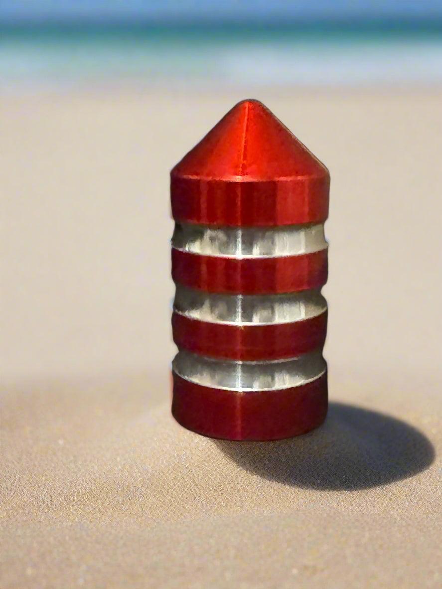Billet Magnet Base Caps by Marshin Whips-whip accessories-Marshin Whips-Single-LOLLIPOP RED-Black Market UTV