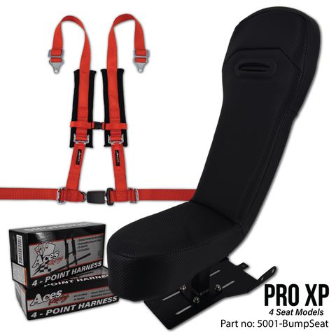 PRO XP Bump Seat-Seats-Aces Racing-Red-Black Market UTV