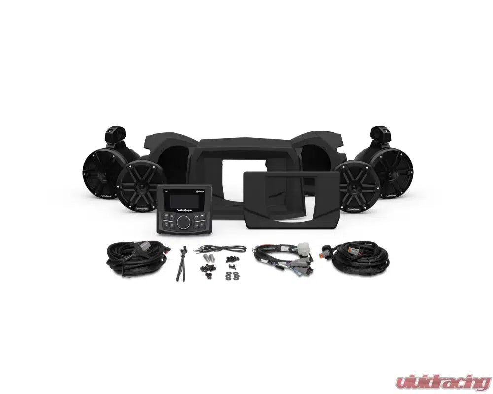 Rockford Fosgate PMX-1 Stage-2 Audio System Polaris RZR 2014+-Audio-Rockford Fosgate-Black Market UTV