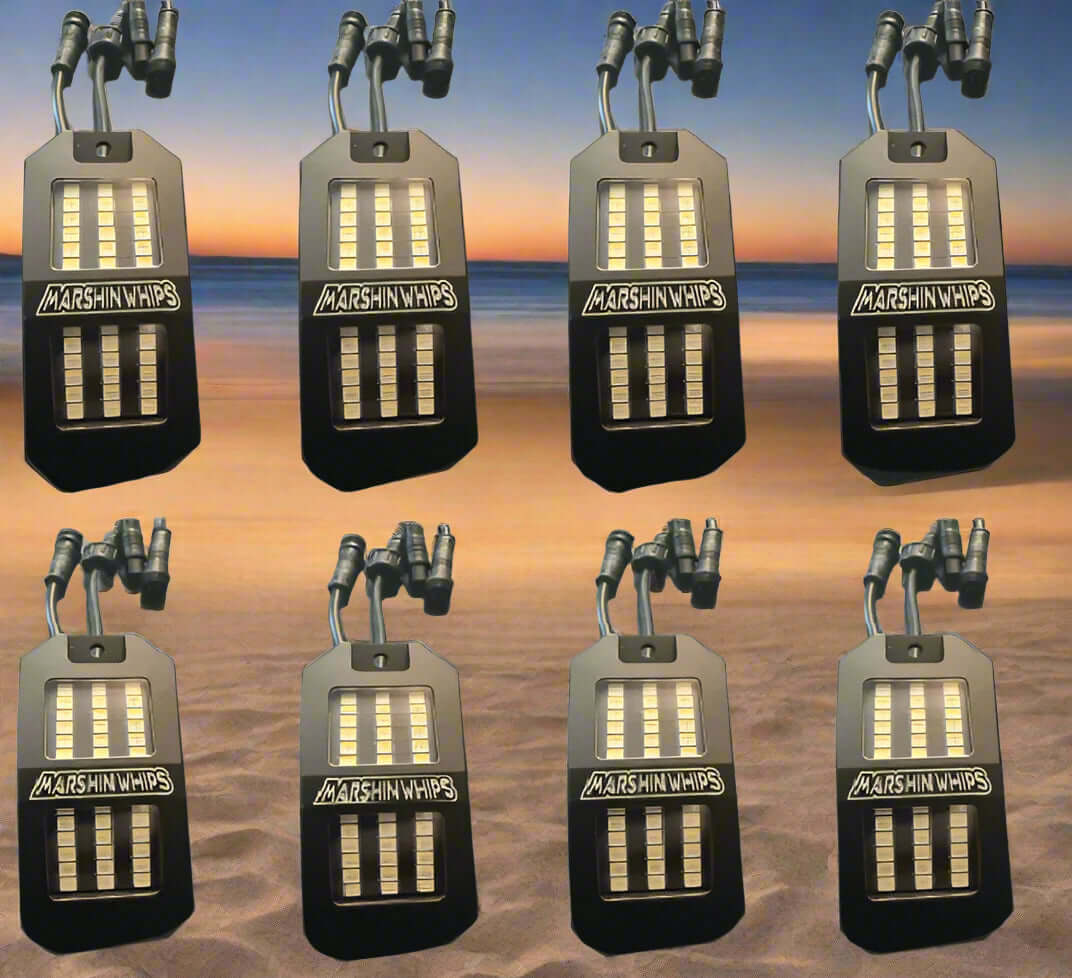 Marshin Whips Rosewell X-2 Billet Rocklights x8 (Kit)-Rock Lights-Marshin Whips-Black Market UTV