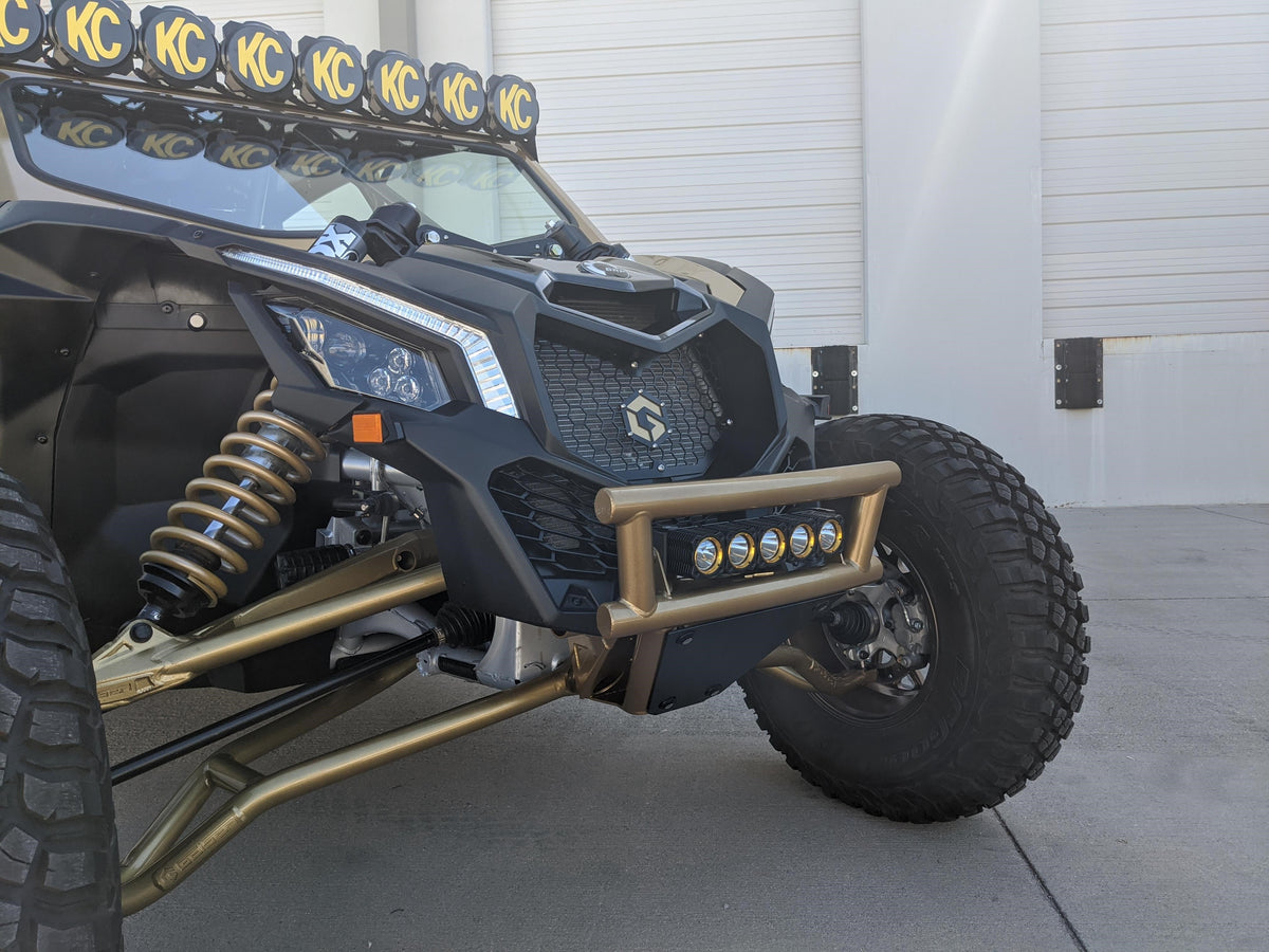 CAN AM X3 DOUBLE ROW BUMPER BULKHEAD-Geiser Performance-Black-Black Market UTV