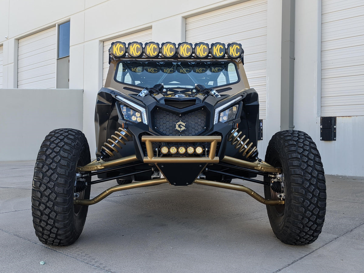 CAN AM X3 DOUBLE ROW BUMPER BULKHEAD-Geiser Performance-Black-Black Market UTV