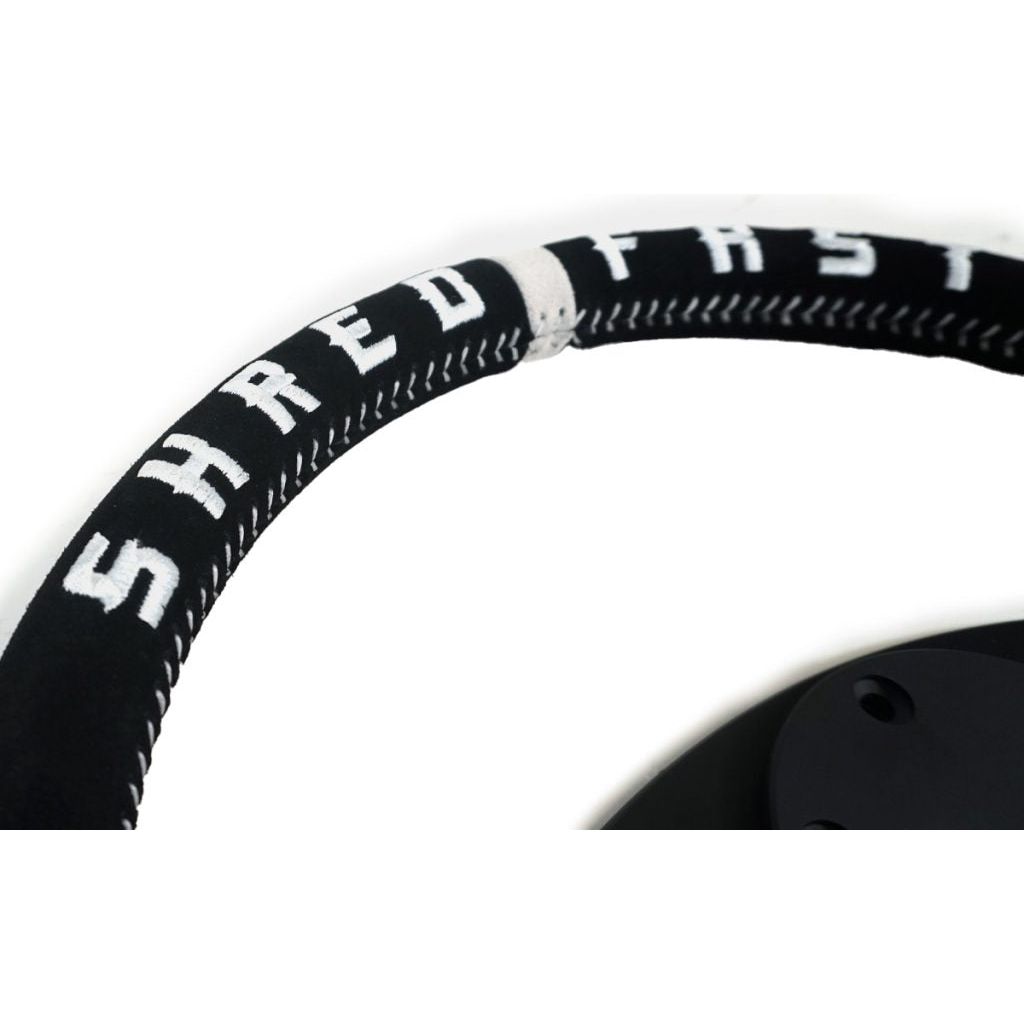 SHREDDY SHRED FAST FLAT STEERING WHEEL-Steering Wheel-prp-Black Market UTV